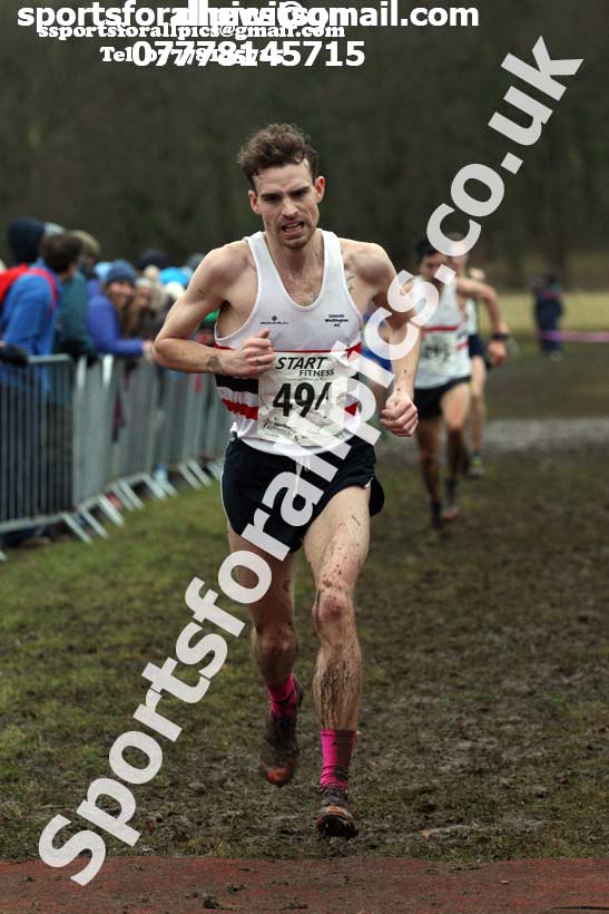 Senior men, 2018 Northern Cross Country Champs., Harewood House, Leeds. Photo: David T. Hewitson/Sports for All Pics